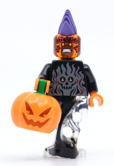 Orjinal Lego Minifigür Fiery Ghost with Pumpkin