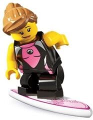 Lego Minifigür - Seri 4 - 8804 - 5 Surfer Girl