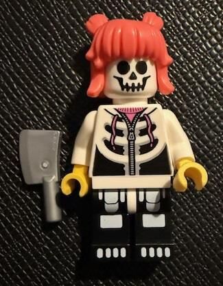 Orjinal Lego Minifigür Skeleton Hoodie Costume Girl