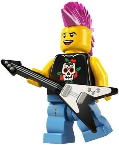 Lego Minifigür - Seri 4 - 8804 - 4 Punk Rocker