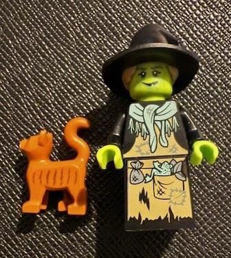 Orjinal Lego Minifigür Wicked Witch With Cat