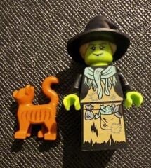Orjinal Lego Minifigür Wicked Witch With Cat