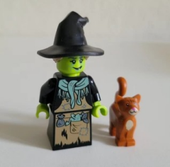 Orjinal Lego Minifigür Wicked Witch With Cat