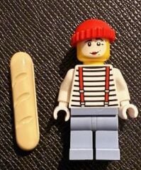 Orjinal Lego Minifigür Pantomime guy with bread