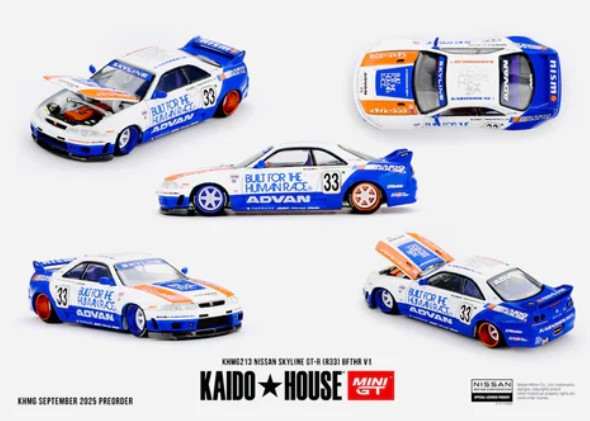 Kaido House x Mini GT Nissan Skyline GT-R (R33) BFTHR V1 213