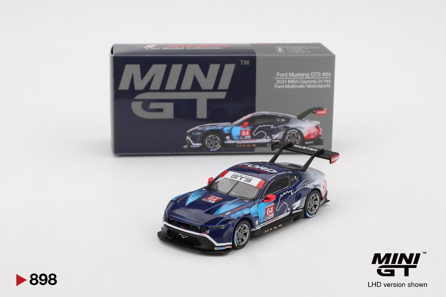 Mini GT Ford Mustang GT3 #64 Ford Multimatic Motorsports 2024 IMSA Daytona 24 Hrs 898