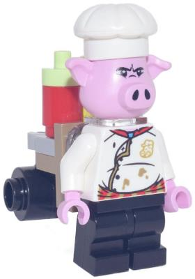 Lego Minifigür Pigsy White Chef Jacket mk067