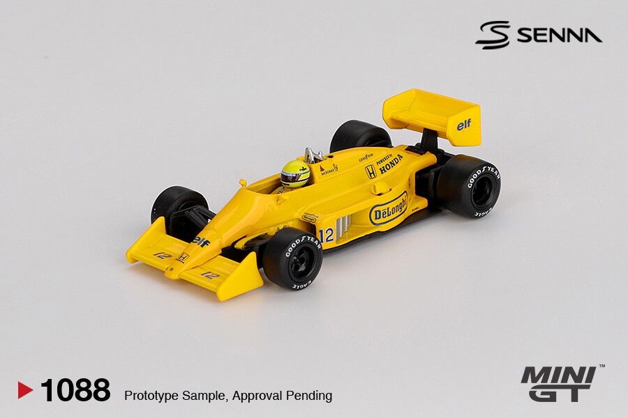 Mini GT Lotus 99T #12 Ayrton Senna 1987 Monaco Grand Prix Winner 1088