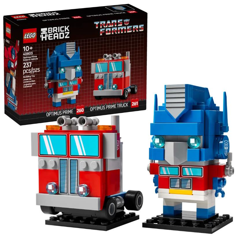 Lego Brickheadz Transformers Optimus Prime Robot & Vehicle 40803