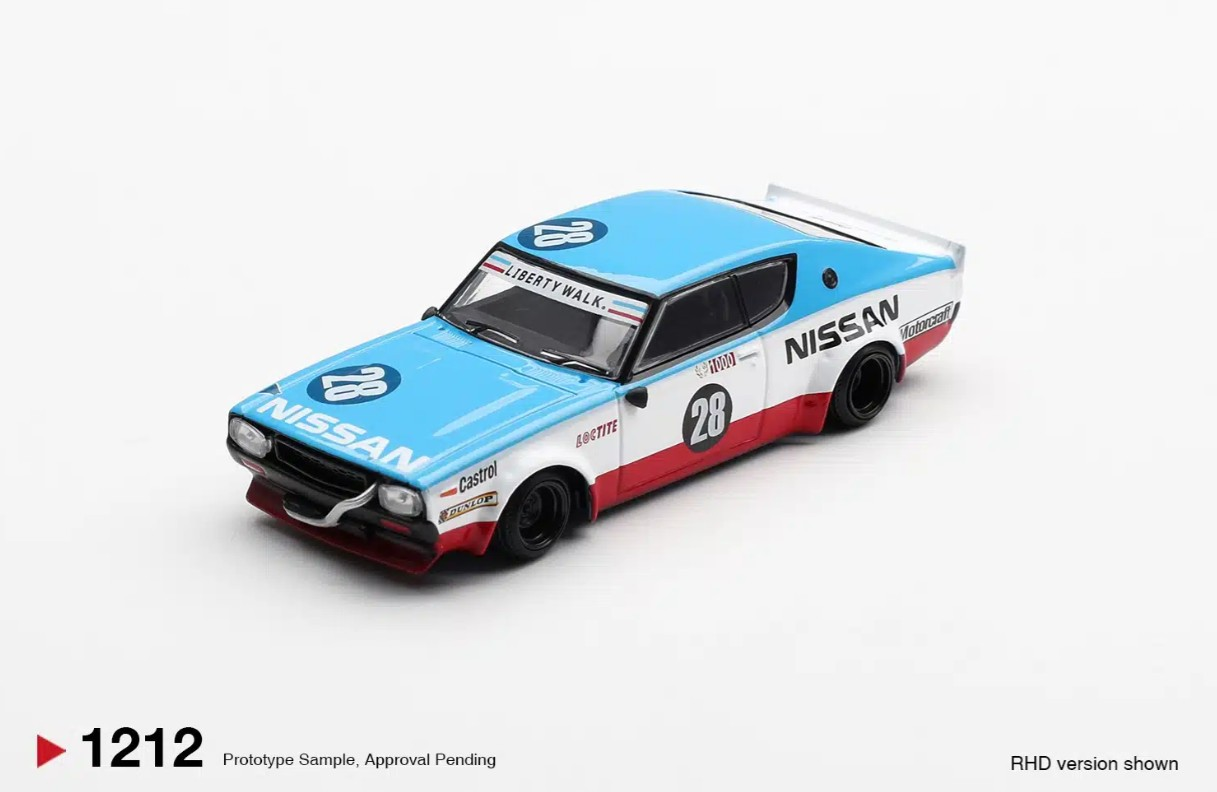 Mini GT Nissan Skyline Kenmeri Liberty Walk Nissan Racing ’75 Concept 1212