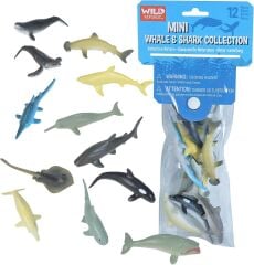 Wild Republic Mini Balina & Köpekbalığı Koleksiyonu  10 parça 22120