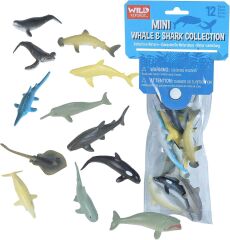 Wild Republic Mini Balina & Köpekbalığı Koleksiyonu  10 parça 22120