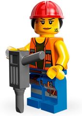 Lego Minifigür - Lego Movie Seri 1 - 71004 - 9 Gail the Construction Worker