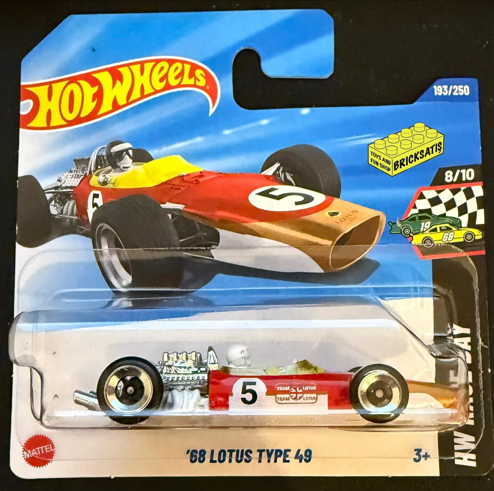 Hot Wheels Tekli Arabalar '68 Lotus Type 49 HYX18 (Race Day)