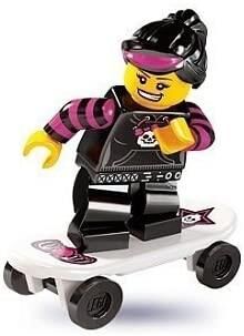 Lego Minifigür - Seri 6 - 8827 - 12 Skateboard