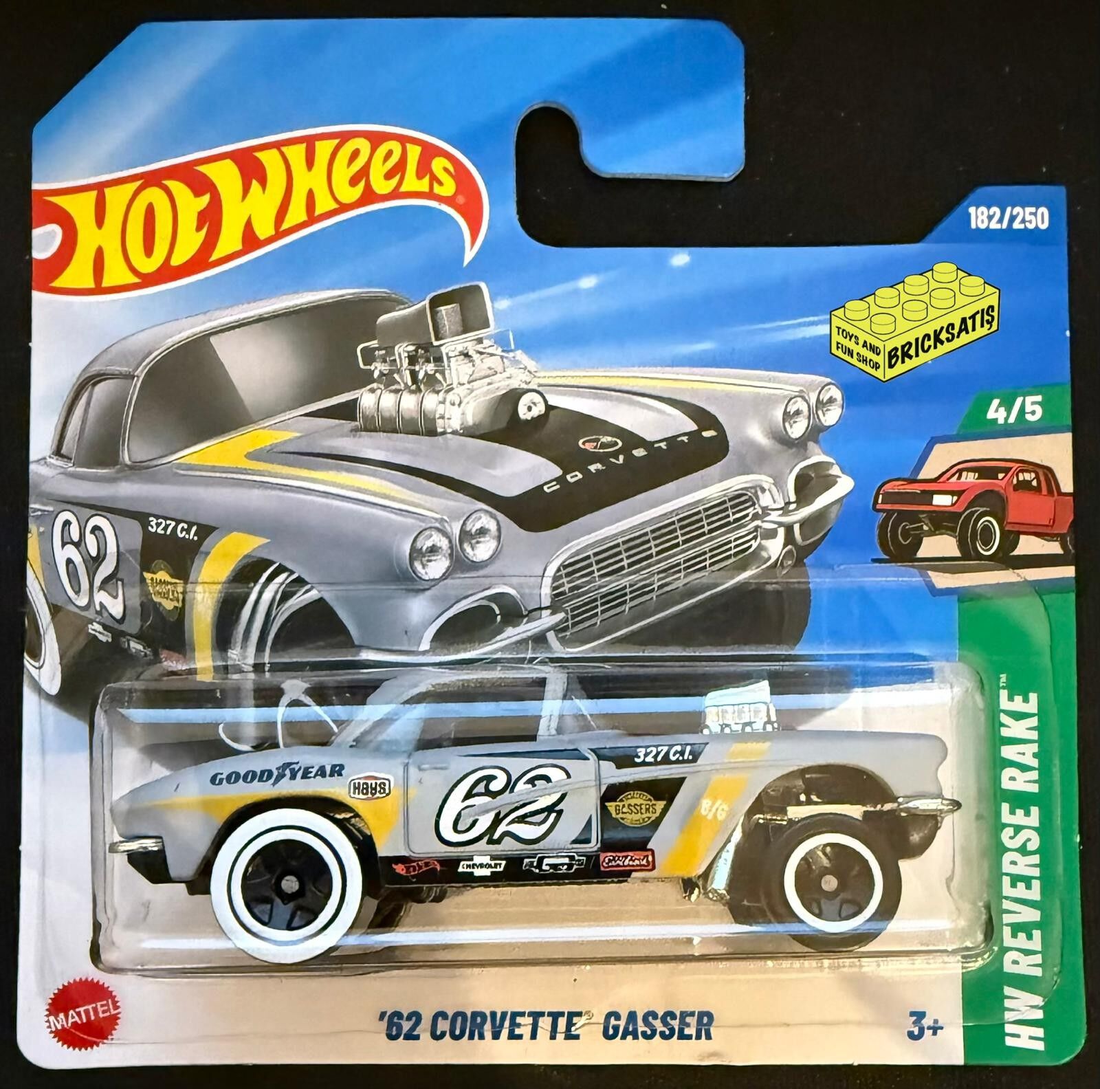 Hot Wheels Tekli Arabalar '62 Corvette Gasser JBB08 (Reverse Rake)