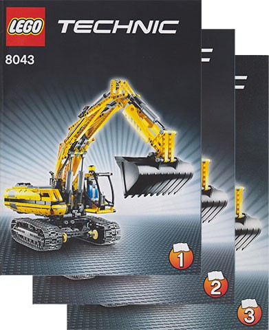 Lego 8043 Motorized Excavator - YAPIM KILAVUZU -