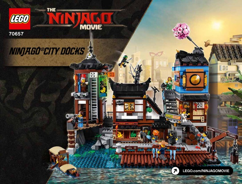 Lego 70657 Ninjago City Docks - YAPIM KILAVUZU / STICKER -