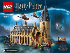 Lego 75954 Hogwarts Great Hall - YAPIM KILAVUZU / STICKER -