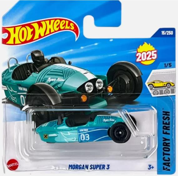 Hot Wheels Tekli Arabalar Morgan Super 3 HYW13 (Factory Fresh)