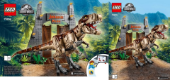 Lego 75936 Jurassic Park: T. rex Rampage - YAPIM KILAVUZU / STICKER -