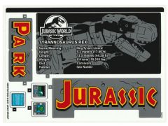 Lego 75936 Jurassic Park: T. rex Rampage - YAPIM KILAVUZU / STICKER -