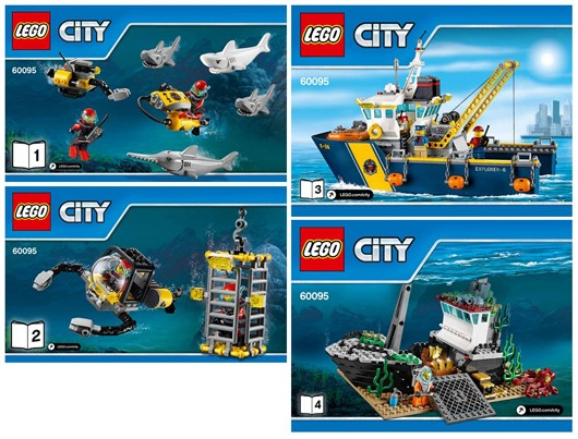 Lego 60095 Deep Sea Exploration Vessel - YAPIM KILAVUZU / STICKER -