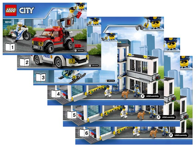 Lego 60141 Police Station - YAPIM KILAVUZU / STICKER -