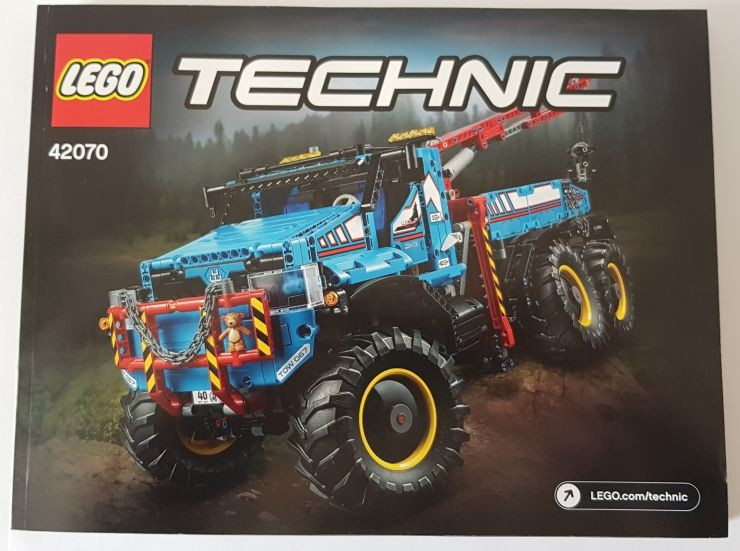 Lego 42070 6x6 All Terrain Tow Truck - YAPIM KILAVUZU / STICKER -