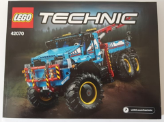 Lego 42070 6x6 All Terrain Tow Truck - YAPIM KILAVUZU / STICKER -