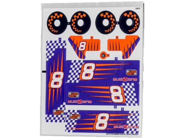 Lego 42048 Race Kart - STICKER -