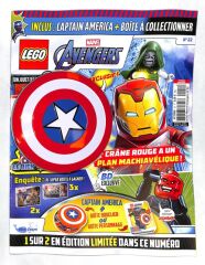 Lego Marvel Avengers Aylık Dergi- Captan America Metal Kutu - Fransızca