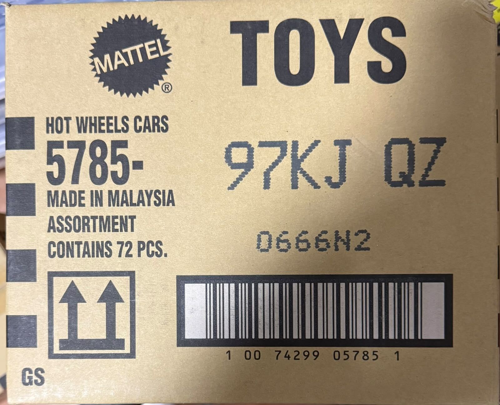 Hot Wheels Kısa Karton 72'li Kutu 5785-97KJQZ