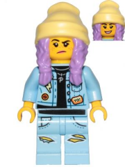 Lego Minifigür Hidden Side Parker L. Jackson - Denim Jacket with Beanie hs011