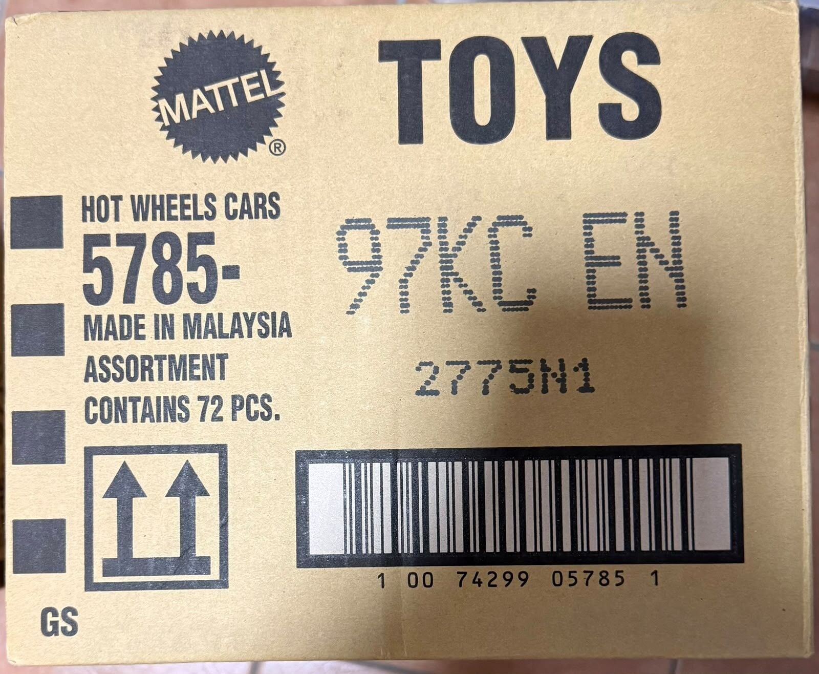 Hot Wheels Kısa Karton 72'li Kutu 5785-97KCEN