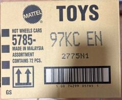 Hot Wheels Kısa Karton 72'li Kutu 5785-97KCEN