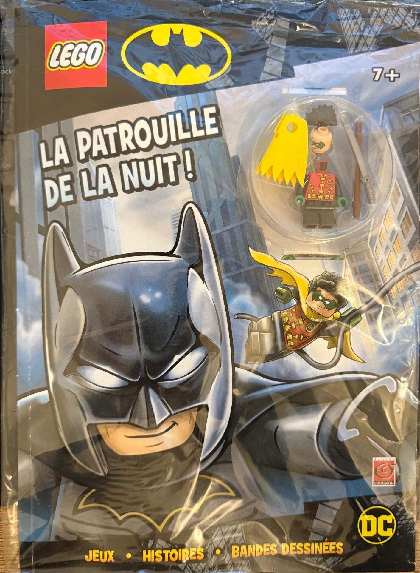 Lego DC Batman Aylık Dergi - Robin Minifigür - Fransızca