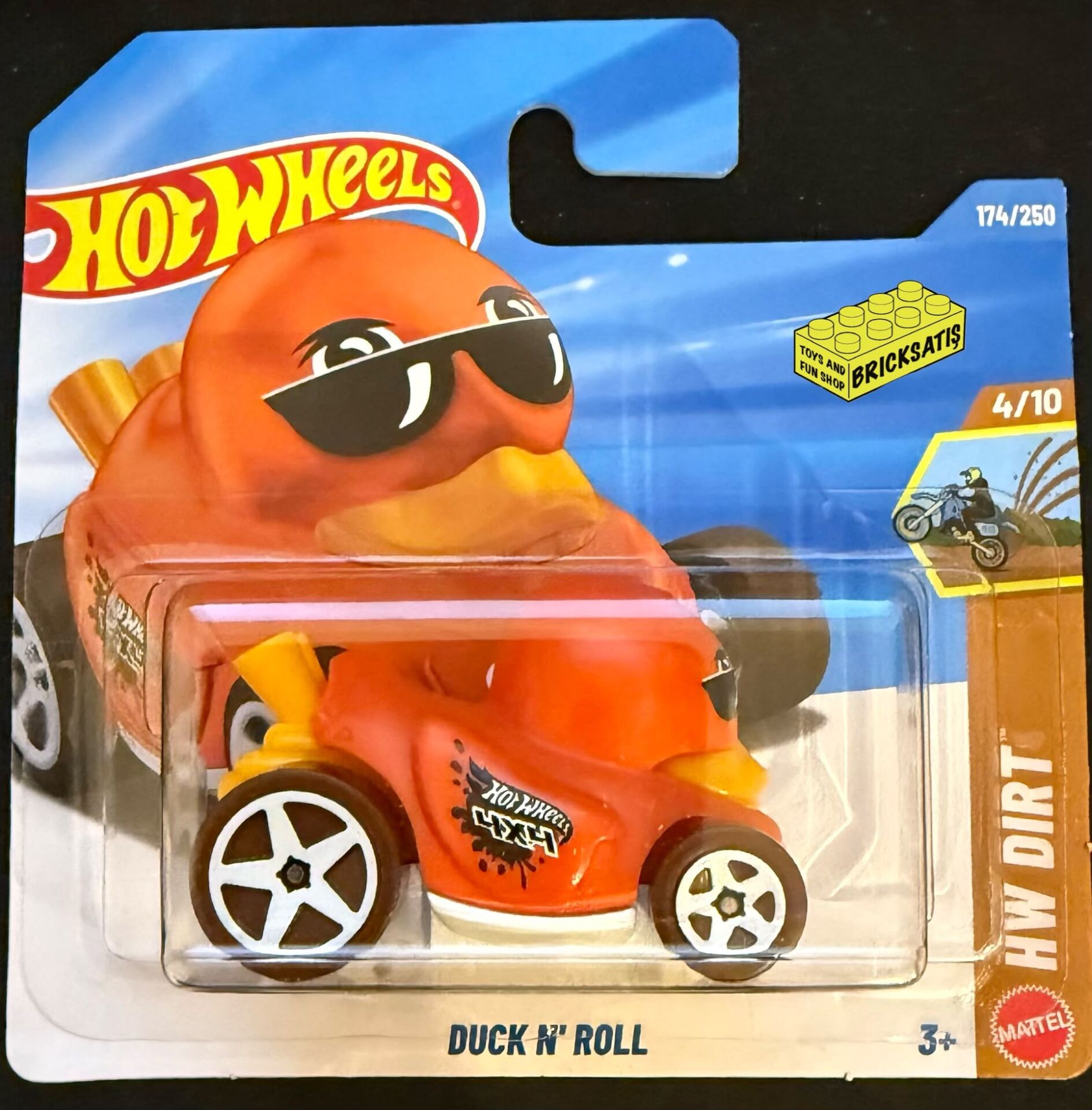 Hot Wheels Tekli Arabalar Duck N' Roll JJK17 (Dirt)