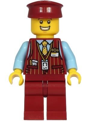 Lego Minifigür Tram Driver Male cty1220