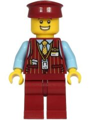Lego Minifigür Tram Driver Male cty1220