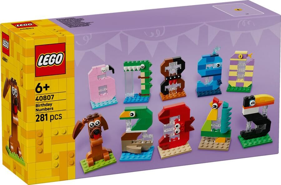 Lego iconic Doğum Günü Rakamları 40807
