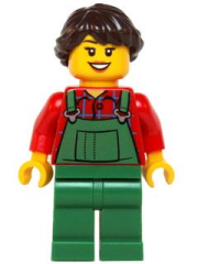 Lego Minifigür Overalls Farmer Female hol038