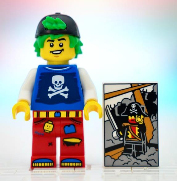 Orjinal Lego Minifigür Pirates Fan Boy with Pirates Poster