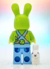 Orjinal Lego Minifigür Easter Egg Hunt Fan with White Rabbit