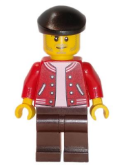 Lego Minifigür Newsstand Operator twn402