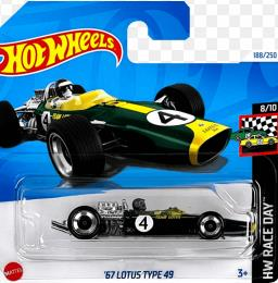 Hot Wheels Tekli Arabalar '67 Lotus Type 49 HTD99 (Race Day)