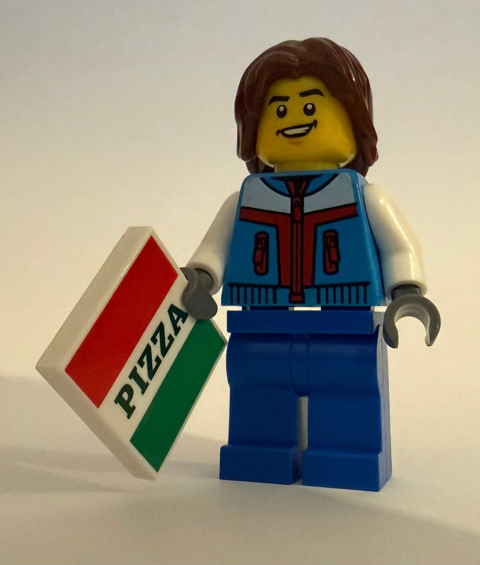 Orjinal Lego Minifigür Pizza Delivery Boy