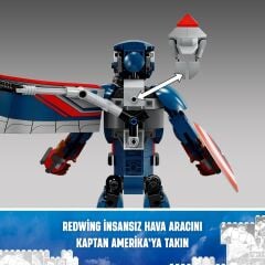 Lego Marvel Yeni Kaptan Amerika Yapım Figürü 76296