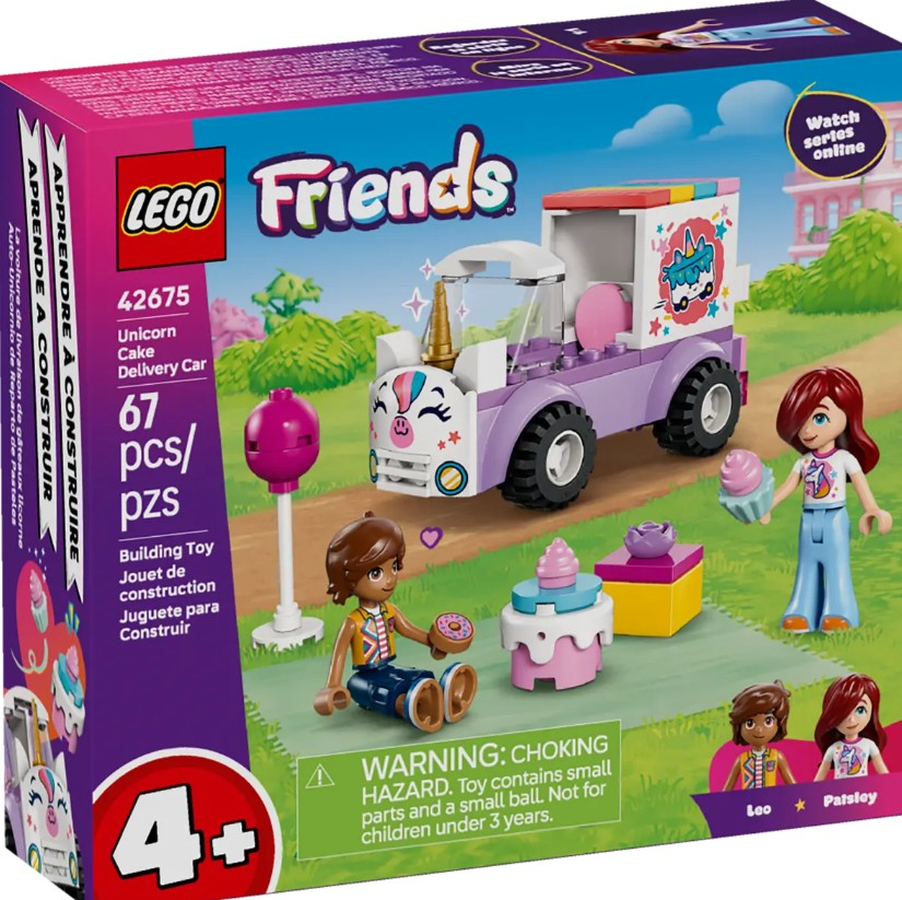 Lego Friends Unicorn Cake Delivery Car 42675