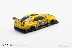 Mini GT Nissan LB-ER34 Super Silhouette SKYLINE Sport Yellow 1182